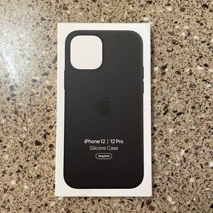 iPhone 12 Pro Black silicone case with MagSafe